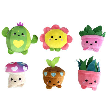 6PK Bensons Pocket Pal Collectable Soft Toy Plant Theme 8cm Series 1 Assorted
