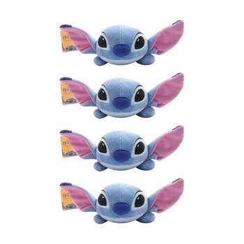 4PK Disney Stitch Soft Plush Pen/Pencil Case w/Zipper Kids Craft Accessory