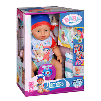 Baby Born Jonas (Magic Boy refresh) 10 Accessories Lifelike Doll 43cm 3y+