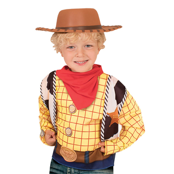 Disney Woody Deluxe Toy Story 4 Cowboy Hat Kids Costume - One Size