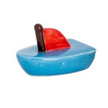  Floating Boat Outdoor Decoration 10x7cm Multicoloured Assorted