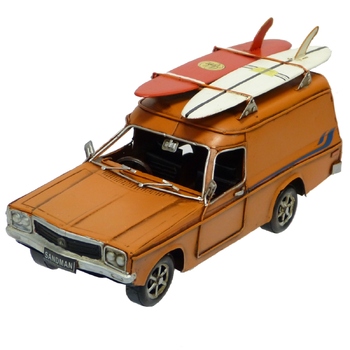 Boyle 28cm Holden Sandman Car Ornament Orange Home Decor