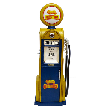 Boyle Golden Fleece 46cm Petrol/Fuel Pump Station Ornament Decor