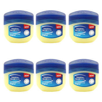 6PK Vaseline Blue Seal Original Moisturising Petroleum Jelly For Dry Skin 100ml