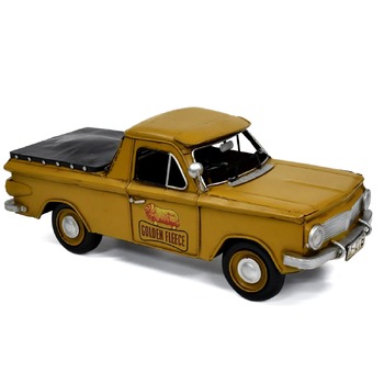 Boyle 30cm Golden Fleece Holden Ute Metal Ornament Yellow