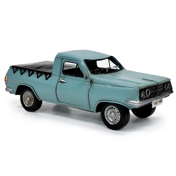 Boyle 28cm HR Holden Ute Metal Ornament Blue Home Decor