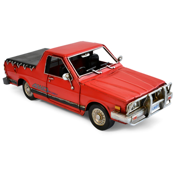 Boyle 1986 Subaru Brumby Ute Metal Ornament - Red 33cm