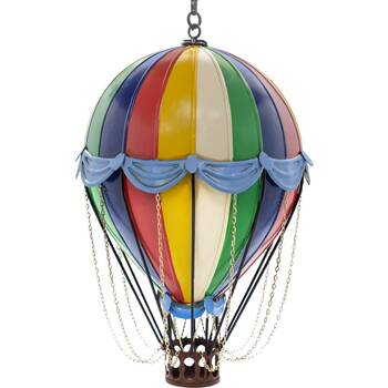 Boyle Medium Handmade Hand-Painted Rainbow Metal Balloon Ornament 40cm