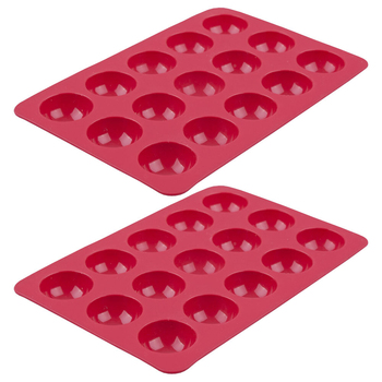 3PK Daily Bake Silicone 15 Cup Small Dome Dessert Mould 3x1.5cm