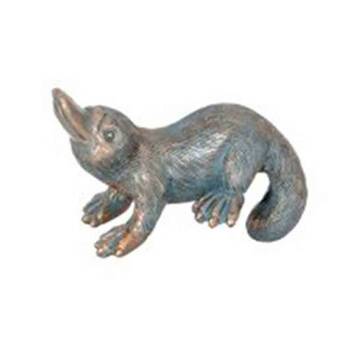  Polyresin Aussie Animals Pot Sitter Ornament Aged Brass Assorted