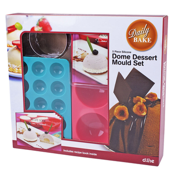 5pc Daily Bake Silicone Dome Dessert Mould Gift Set