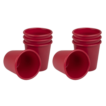 2x 4pc D.Line Daily Bake Silicone Dariole Mould 120ml Red