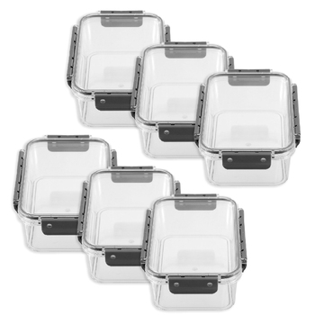 6PK Boxsweden Crystal 1.2L/21cm Pantry Storage Container - Clear