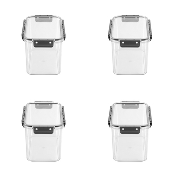 4PK Boxsweden Crystal 2.7L/21cm Pantry Storage Container - Clear