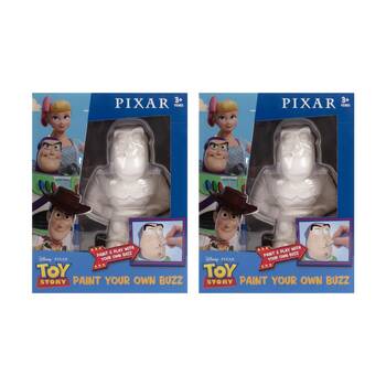 2PK Pixar Collection Paint your Own Plaster Figurine Kids Art Set 3y+ Assorted