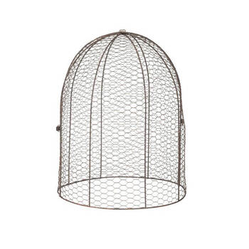  Large Cloche Dome Outdoor Decoration 41x51cm Rust Copper