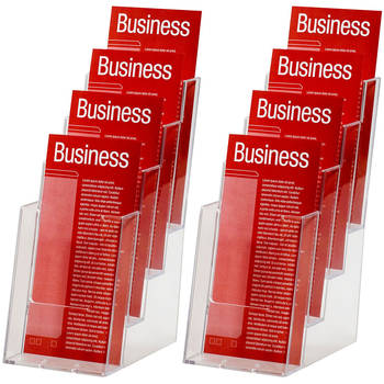 2PK Esselte 1/3 A4 4 Tier Counter Top Brochure Holder