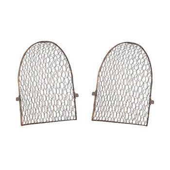  Cloche Flat End for Tunnel Outdoor Decoration 30x3cm Rust Copper