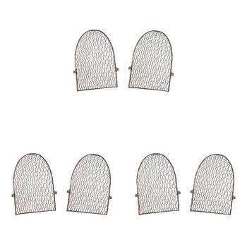 3PK Cloche Flat End for Tunnel Outdoor Decoration 30x3cm Rust Copper