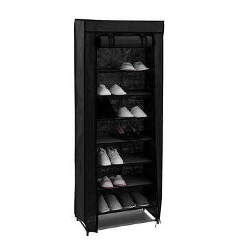Boxsweden Kloset 10 Tier Shoe Rack w/ Cover 60x30x160cm Assorted