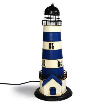 Auto Petit USB LED Lamp Lighthouse 13x32cm Blue