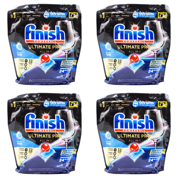 128pc Finish Powerball Ultimate Pro All-In-1 Dishwasher Tabs Baking Soda