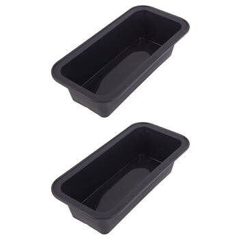 2PK Daily Bake Silicone Loaf Pan Bakeware 24x10cm - Charcoal