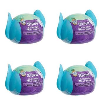 4PK Disney Stitch Swirl-A-Stitch Clip On Figure Assorted 3y+