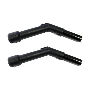 2PK Universal 32mm Black BEP Handle with Clip Ring & Swivel End PVC