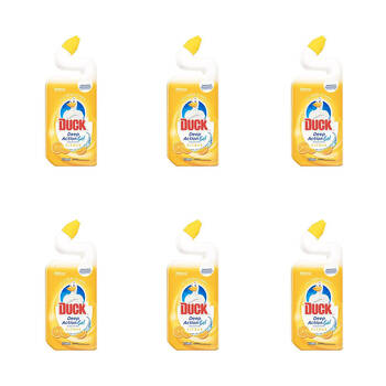6PK SC Johnson Duck Deep Action Gel Toilet Bowl Cleaner 500ml Citrus - Yellow