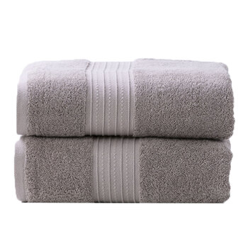 2pc Renee Taylor Bath Sheet Set Brentwood 650 GSM Low Twist Cotton Whisper