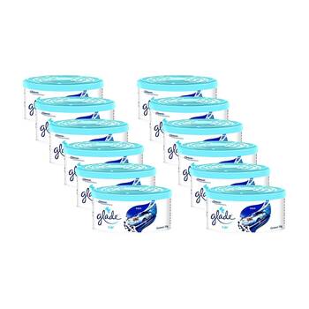 12PK Glade Mini Gel Auto Car Aqua Air Freshener 70g Scented