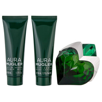 3pc Mugler Aura 50ml EDP, 50ml Body Lotion & 50ml Shower Milk