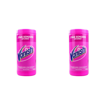 2PK Vanish Laundry Detergent Powder Fabric Stain Remover 1.85kg