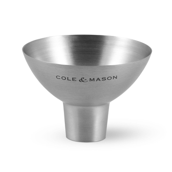 6pc Cole & Mason Stainless Steel Mill Funnel Clipstrip 