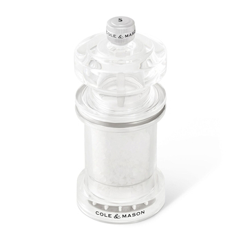 Cole & Mason 605 Acrylic 12cm Salt Mill Spice Grinder - Clear