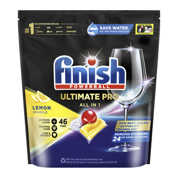 46pc Finish Powerball Ultimate Pro All In 1 Dishwasher Tablets