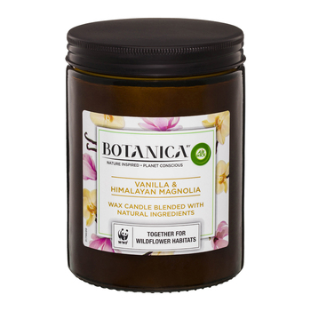 Airwick Botanica 500g Wax Candle XL Vanilla & Himalayan Magnolia