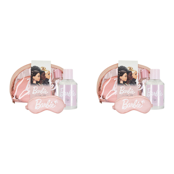2PK Barbie Dream Range Cosmetic Bag/Eye Mask & Perfume Gift Set 6y+