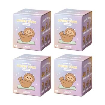 4PK Smoko Hank Yeti Doing Yoga Blind Box Toy Collectable Figurine 15Y+ Assorted