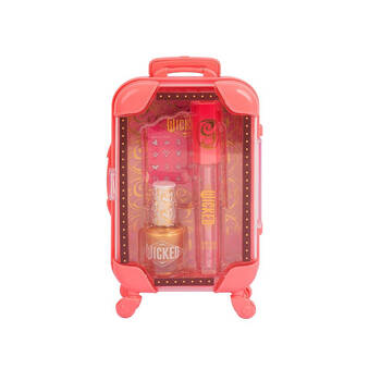 Wicked Mini Make Up Case Lip Gloss/Nail Polish/Nail Decals - Pink 5y+