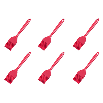 6PK Appetito Silicone Pastry Brush 35mm Red Home Kitchen Cooking