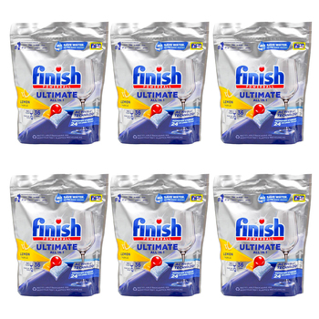216pc Finish Ultimate All In One Dishwasher Tablets Lemon Sparkle
