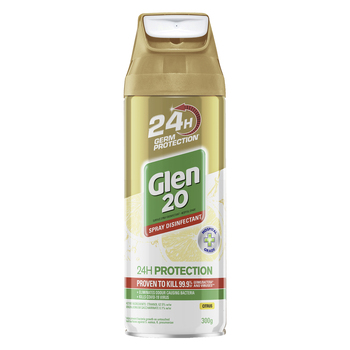 Glen 20 Citrus 24hr Germ Protection Disinfectant Spray 300g
