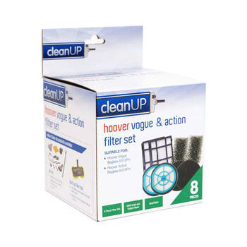 CleanUp Hoover Vogue Action Filter Set for Bagless Vacuums Grey