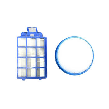 Sauber Allergy Bagless Filter Set for HEPA Vacuum Cleaner Grey