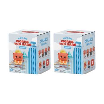 2PK Smoko Roni Oni Works Too Hard Blind Box Toy Collectable Figure 15Y+ Assorted