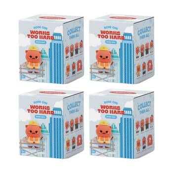 4PK Smoko Roni Oni Works Too Hard Blind Box Toy Collectable Figure 15Y+ Assorted
