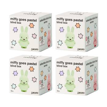 4PK Smoko Miffy Goes Pastel Blind Box Toy Collectable Figurine 15Y+ Assorted