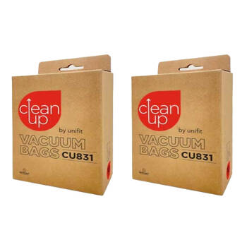 2x 10pc CleanUp CU831 Tranquility Vacuum Cleaner Bags for Pet Hair White